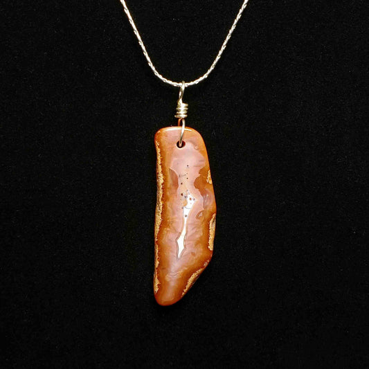 Moroccan Agate Bailed Pendant