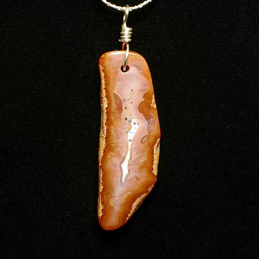 Moroccan Agate Bailed Pendant