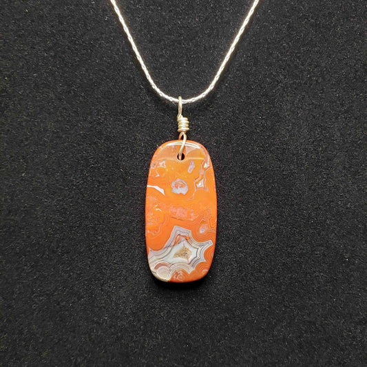 Laguna Lace Agate Bailed Pendant