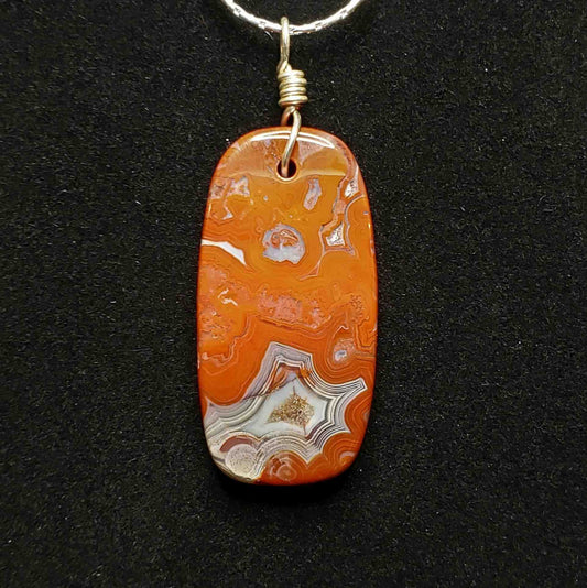 Laguna Lace Agate Bailed Pendant