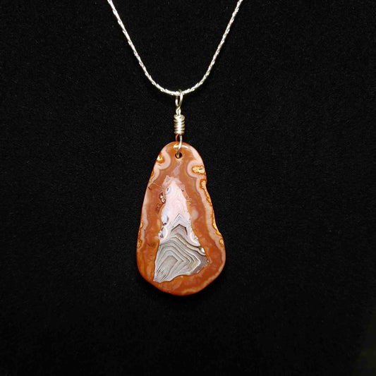 Moroccan Agate Bailed Pendant