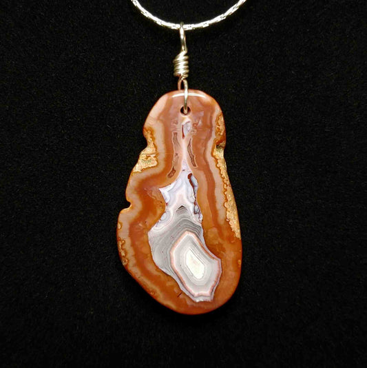 Moroccan Agate Bailed Pendant