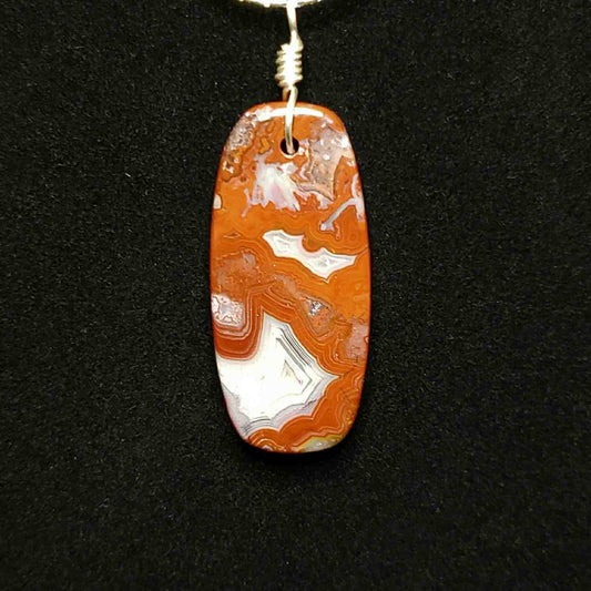 Laguna Lace Agate Bailed Pendant