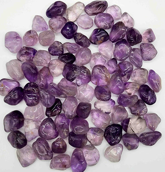 1 LB Brazilian Amethyst "A" Tumble Polished