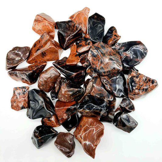 1 LB Mahogany Obsidian Tumble Polished